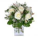 Ramo de rosas brancas